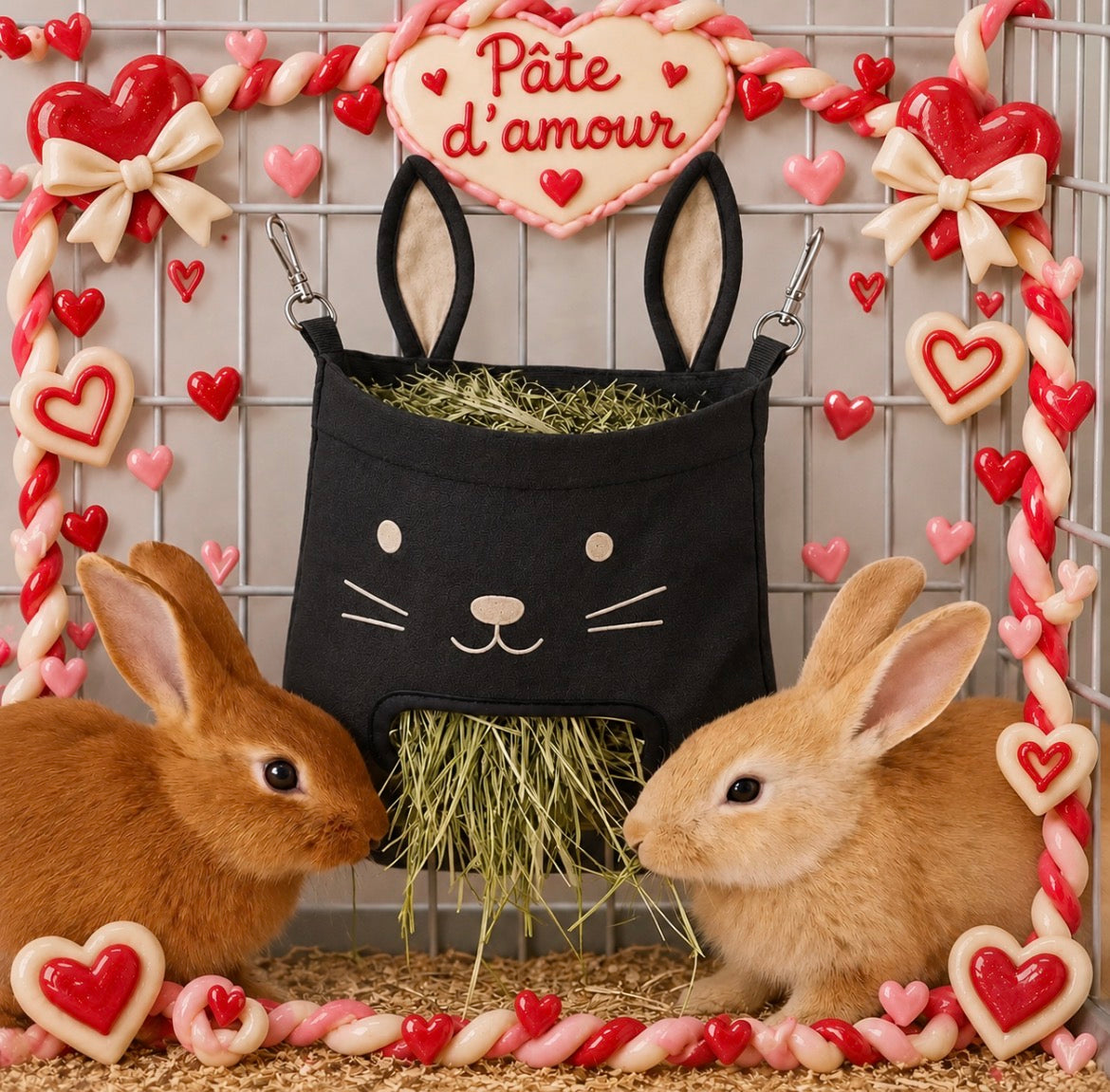 Mangeoire à Foin Lapin 🐰🌾 – Pâte d’amour