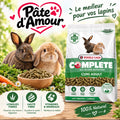 Pâte d’Amour – Granulés Complets pour Lapins ❤️