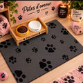 🐾 Tapis pour gamelles – Pâtes d’amour 🐾