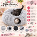 Lit Douillet 2-en-1 pour Chat – Nid Ultra Confortable et Moelleux
