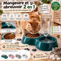 Mangeoire & Abreuvoir 2-en-1 pour Chiens et Chats 🐾