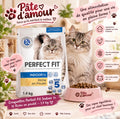 Perfect Fit Indoor 1+ – Croquettes pour chat riche en poulet – 1,4 kg