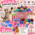 Lot de 23 Jouets pour Chats – Coffret de Jeux Colorés 🐱💕